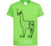 Kids T-shirt Llama diver orchid-green фото