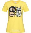 Women's T-shirt No prob llama in glasses cornsilk фото