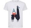 Kids T-shirt A Alpaca White фото