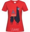 Women's T-shirt A Alpaca red фото