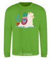 Sweatshirt Llama moving orchid-green фото