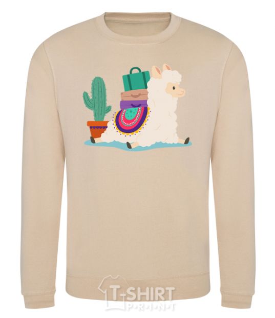 Sweatshirt Llama moving sand фото