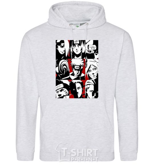 Men`s hoodie Akatsuki sport-grey фото