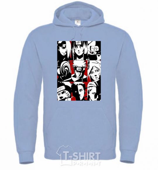 Men`s hoodie Akatsuki sky-blue фото