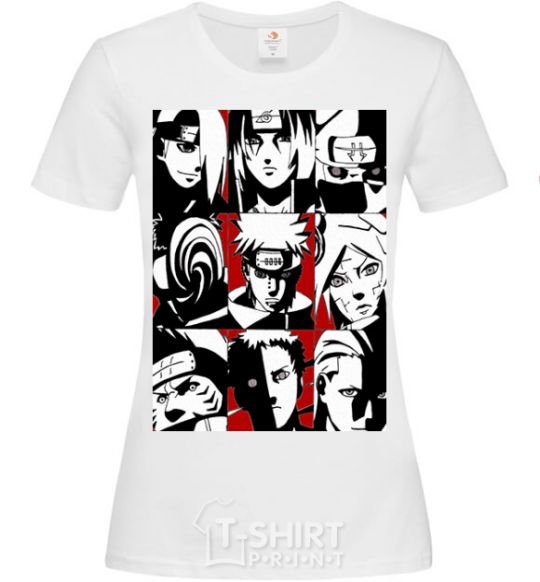 Women's T-shirt Akatsuki White фото