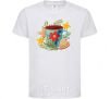 Kids T-shirt New Year's cup White фото