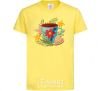 Kids T-shirt New Year's cup cornsilk фото