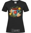 Women's T-shirt New Year's cup black фото