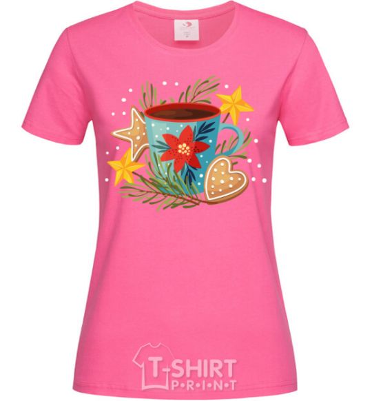 Women's T-shirt New Year's cup heliconia фото