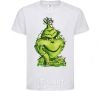 Kids T-shirt The Grinch in the garland White фото