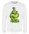 Sweatshirt The Grinch in the garland White фото
