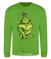 Sweatshirt The Grinch in the garland orchid-green фото