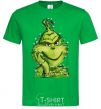 Men's T-Shirt The Grinch in the garland kelly-green фото