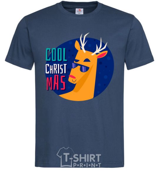 Men's T-Shirt Cool Christmas navy-blue фото