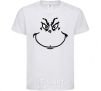 Kids T-shirt The Grinch smiles White фото