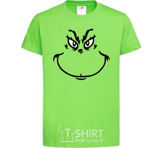 Kids T-shirt The Grinch smiles orchid-green фото