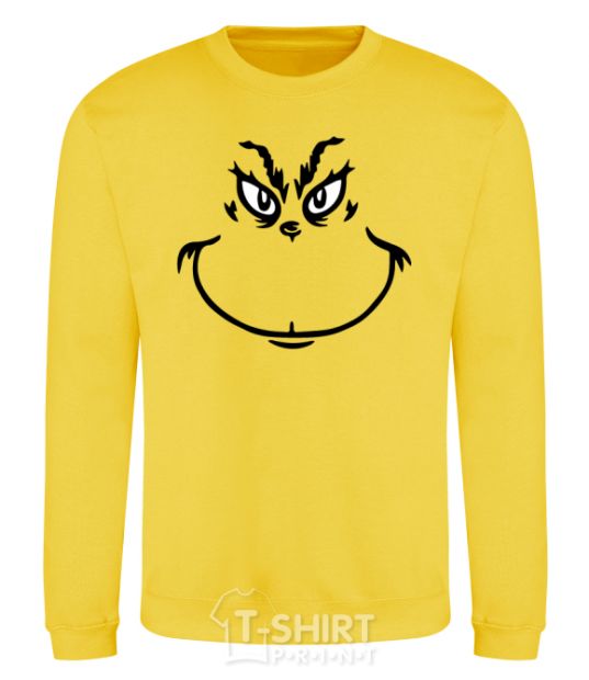 Sweatshirt The Grinch smiles yellow фото