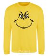 Sweatshirt The Grinch smiles yellow фото