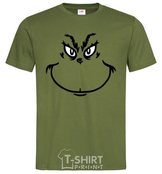 Men's T-Shirt The Grinch smiles millennial-khaki фото