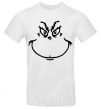 Men's T-Shirt The Grinch smiles White фото