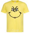 Men's T-Shirt The Grinch smiles cornsilk фото