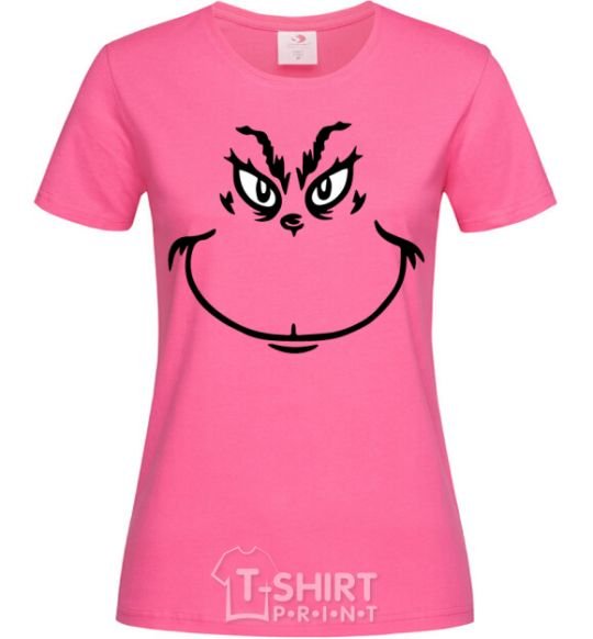 Women's T-shirt The Grinch smiles heliconia фото