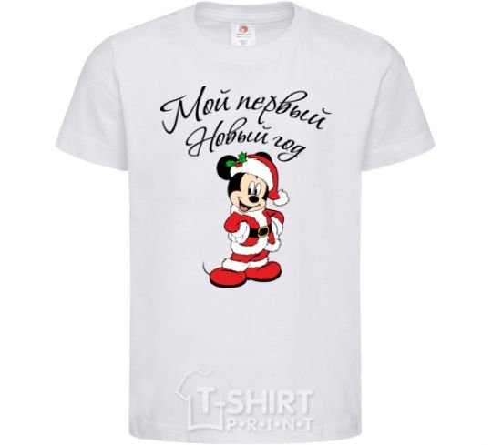 Kids T-shirt Mickey's first New Year's Eve White фото