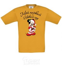 Kids T-shirt Mickey's first New Year's Eve cornsilk фото
