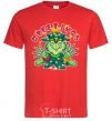 Men's T-Shirt Greetings Grinch red фото