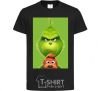 Kids T-shirt The Grinch and the dog black фото