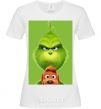 Women's T-shirt The Grinch and the dog White фото