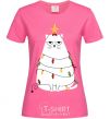 Women's T-shirt Kitty Christmas tree heliconia фото