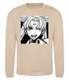 Sweatshirt Sailor moon black white sand фото