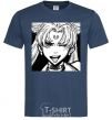 Men's T-Shirt Sailor moon black white navy-blue фото