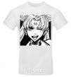 Men's T-Shirt Sailor moon black white White фото