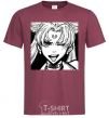 Men's T-Shirt Sailor moon black white burgundy фото