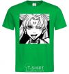 Men's T-Shirt Sailor moon black white kelly-green фото