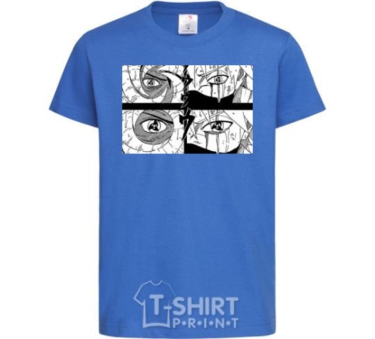 Kids T-shirt Anime eyes royal-blue фото