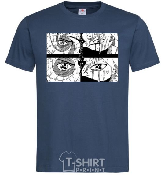 Men's T-Shirt Anime eyes navy-blue фото