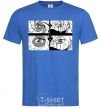 Men's T-Shirt Anime eyes royal-blue фото