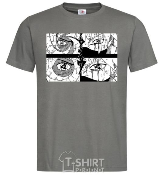 Men's T-Shirt Anime eyes dark-grey фото