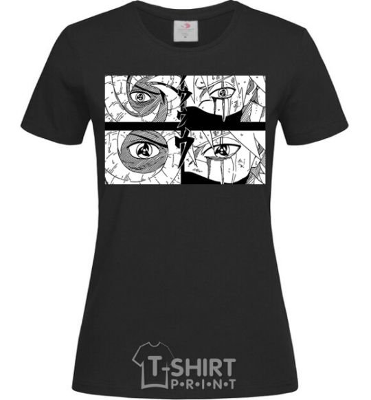 Women's T-shirt Anime eyes black фото