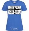 Women's T-shirt Anime eyes royal-blue фото