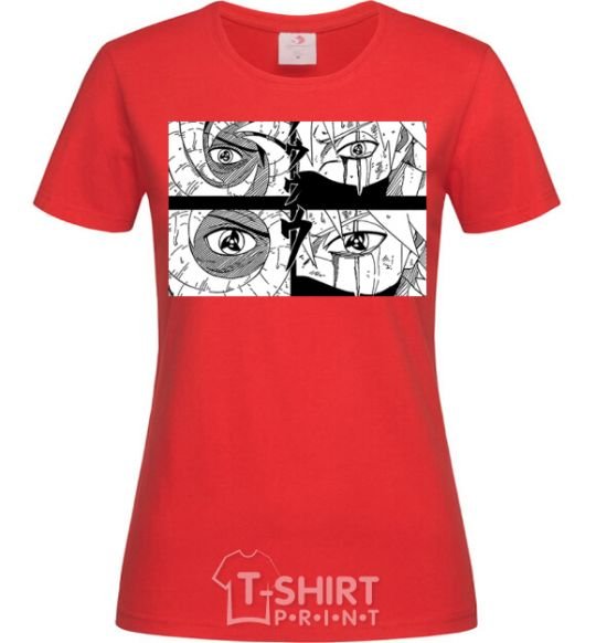 Women's T-shirt Anime eyes red фото