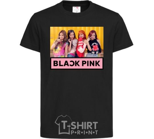 Kids T-shirt Black Pink black фото