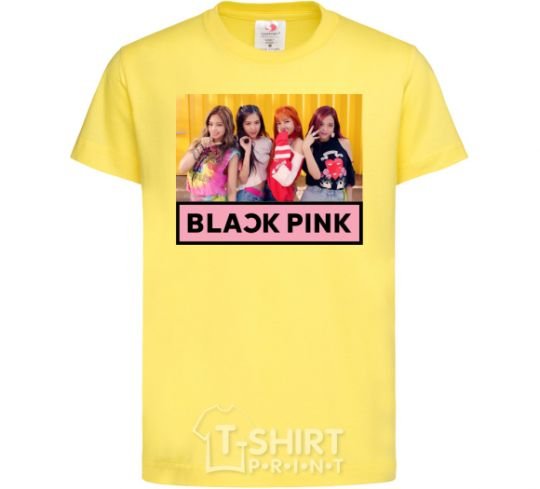 Kids T-shirt Black Pink cornsilk фото