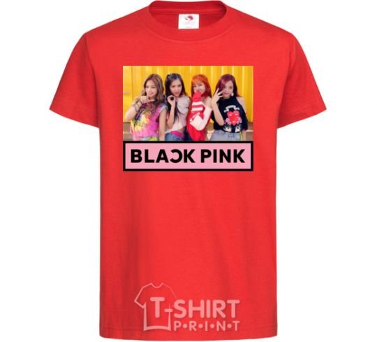 Kids T-shirt Black Pink red фото