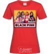 Женская футболка Black Pink Красный фото