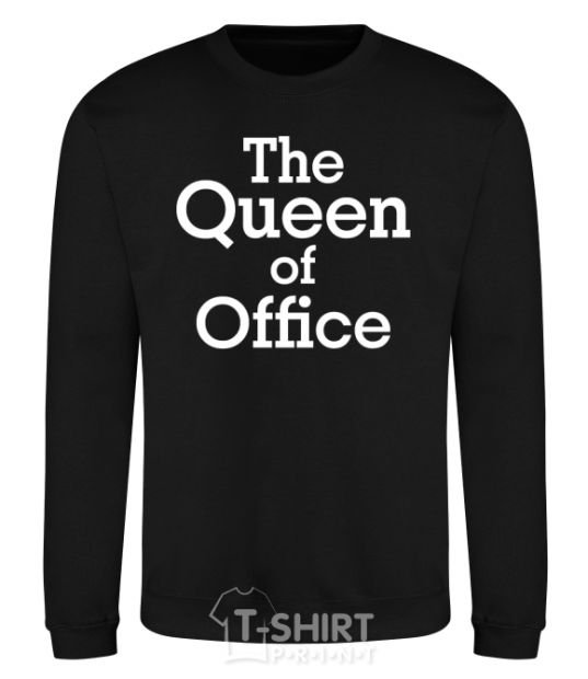 Sweatshirt The Queen of office black фото