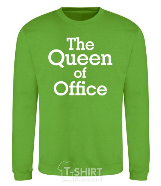 Sweatshirt The Queen of office orchid-green фото